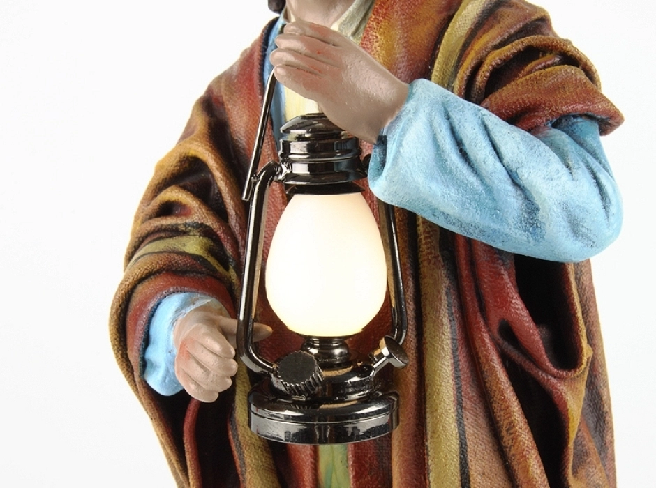 Lámpara de aceite LED con batería 3V.