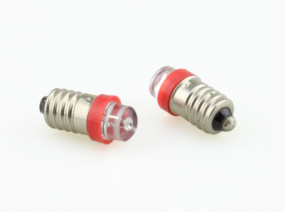 Lámparas LED rojas 3,5V. E10 (Bolsa 2 UNI.)