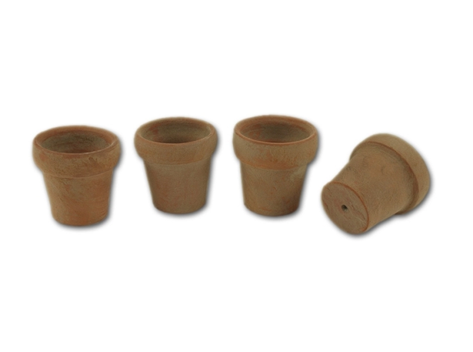 Macetas policromadas 2,5 cm. (Bolsa 4 UNI.)