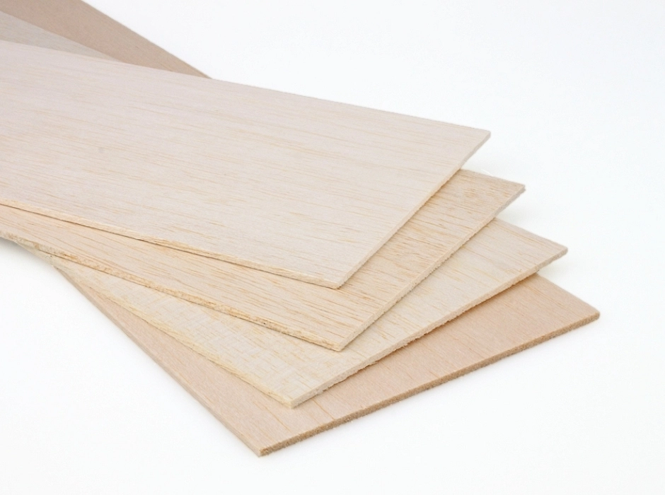 Madera de balsa (Pack 4 planchas largo 33 cm.)