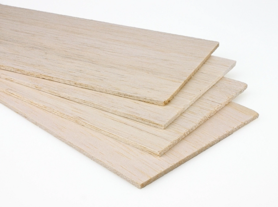 Madera de balsa (Pack 4 planchas largo 33 cm.)