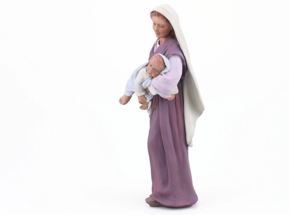 Madre con su niño en brazos 17 cm.