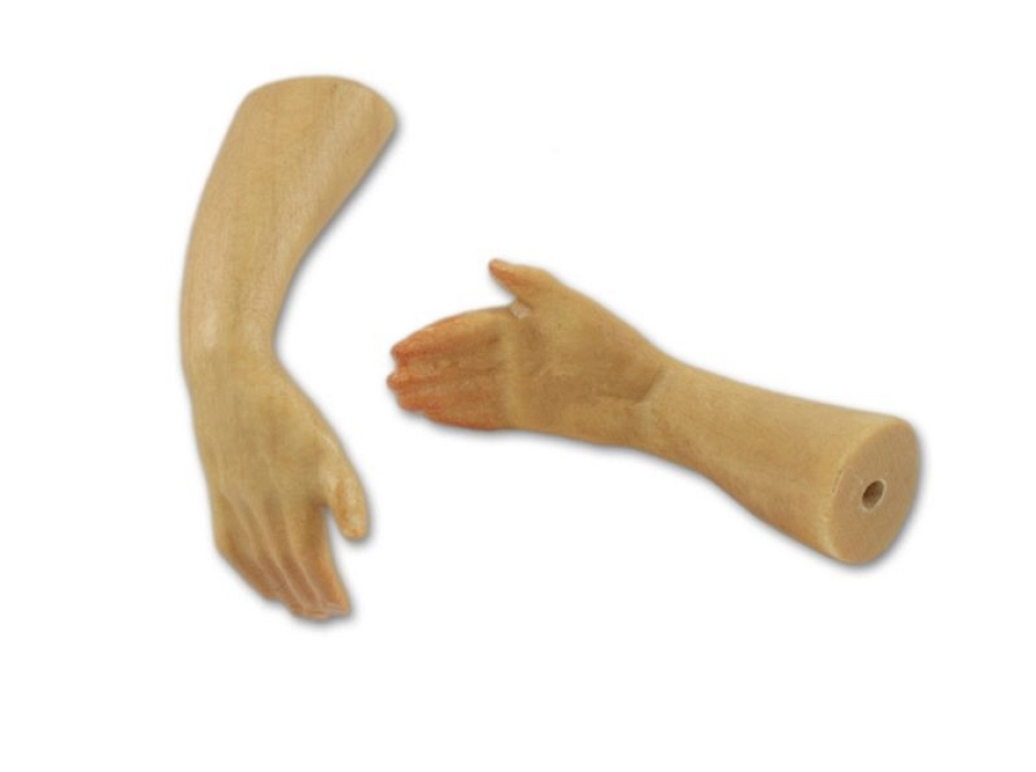 Mano extendida masculina 15 cm.