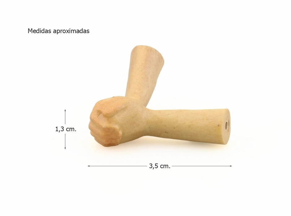 Manos femeninas entrelazadas 20 cm.