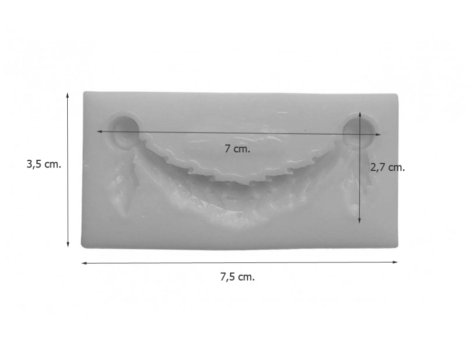 Molde silicona Cadence nº 2 guirnalda (7,5x3,5cm.)
