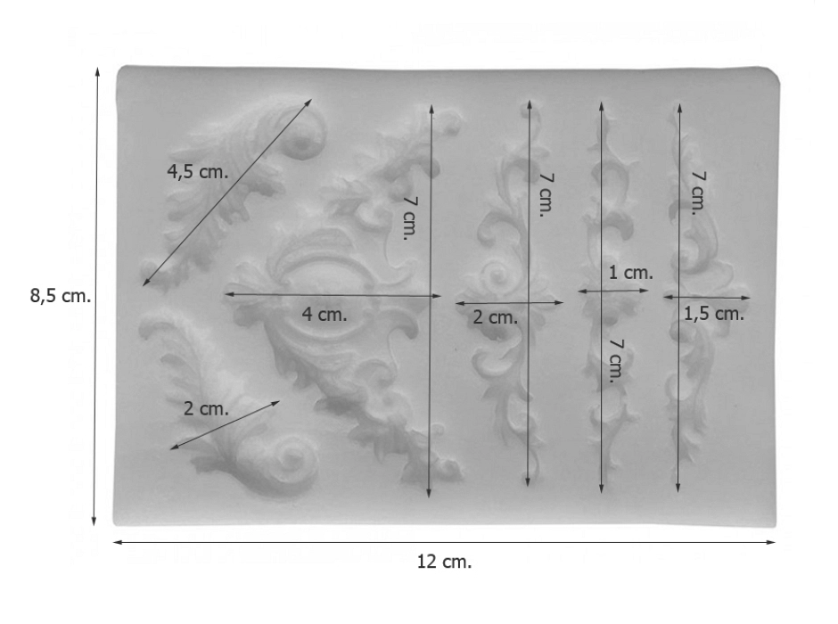Molde silicona Cadence nº4 (12x8,5 cm.)