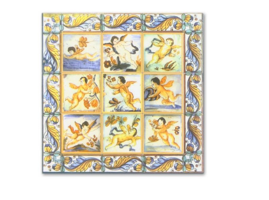 Mosaico con ángeles Mosaico con ángeles