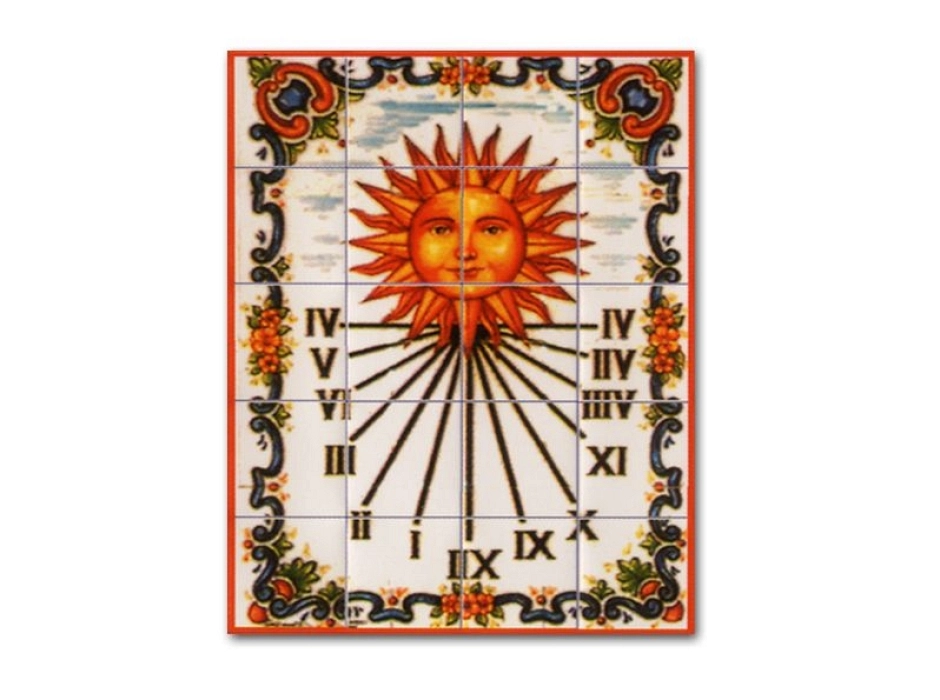 Mosaico con reloj de sol Mosaico con reloj de sol