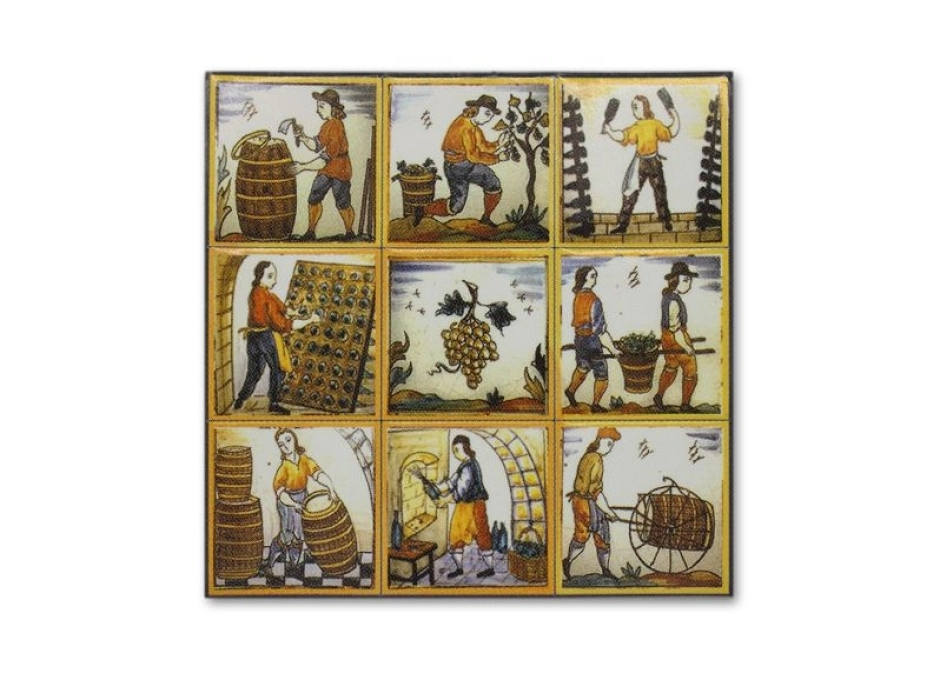 Mosaico de azulejos figurativos Mosaico de azulejos figurativos