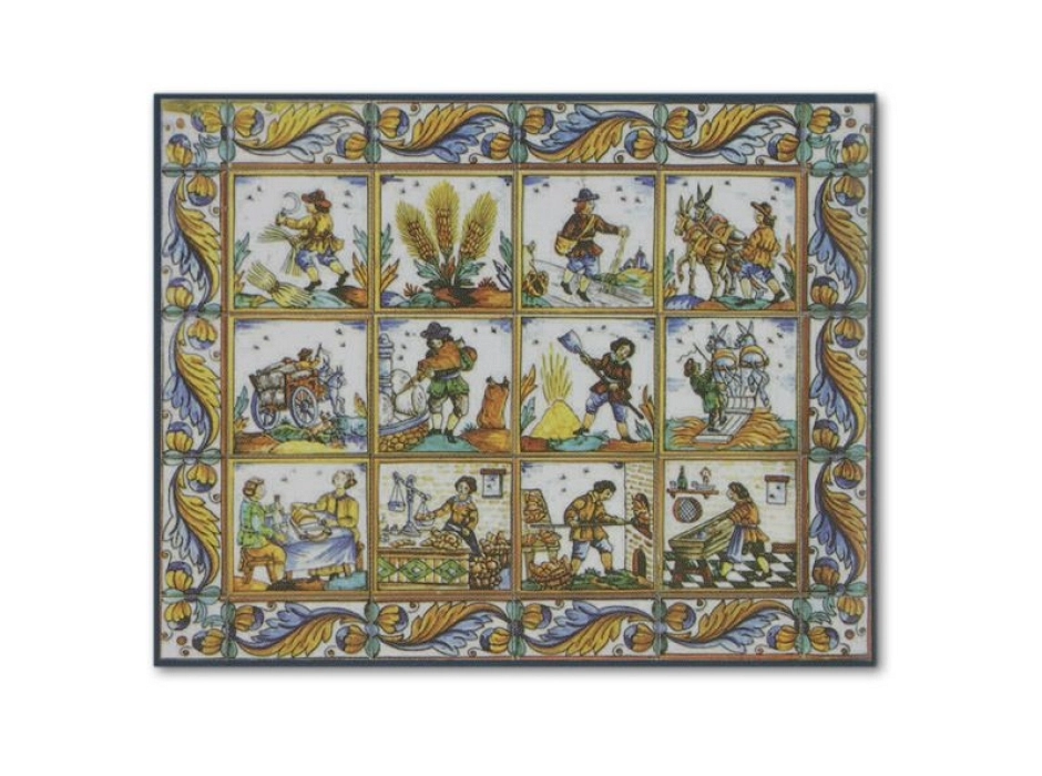Mosaico de azulejos figurativos Mosaico de azulejos figurativos