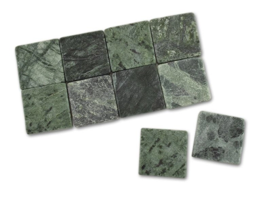Mosaico de mármol verde oscuro