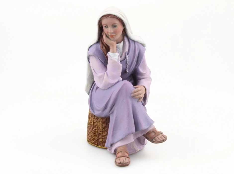 Mujer sentada (María) 15 cm. Mujer sentada (María) 15 cm.