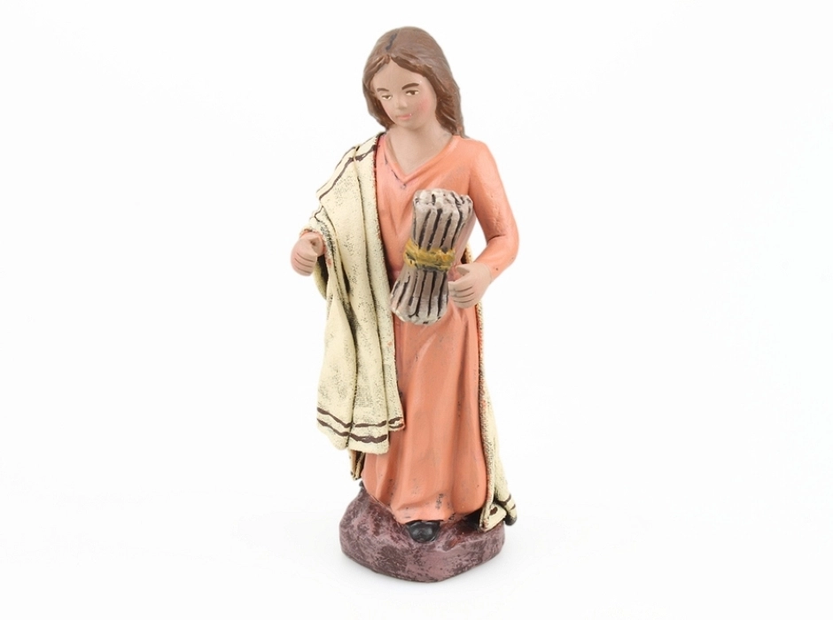 Niña con fajo de leña Niña con fajo de leña