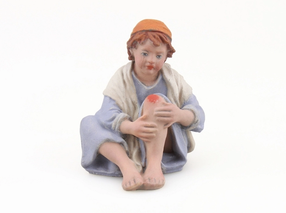 Niño con herida llorando 12 cm. Niño con herida llorando 12 cm.