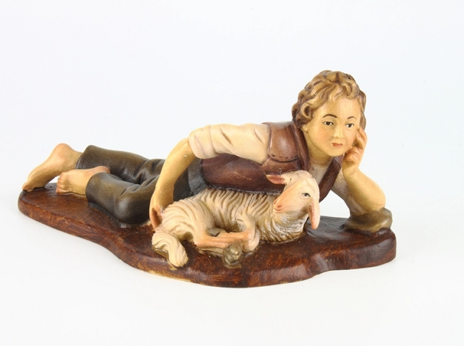 Niño con oveja 25 cm.