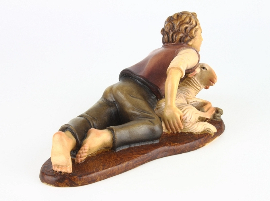 Niño con oveja 25 cm.