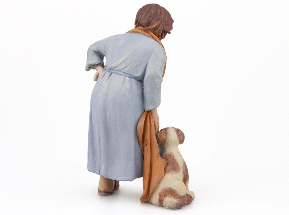 Niño con perro 15-17 cm.