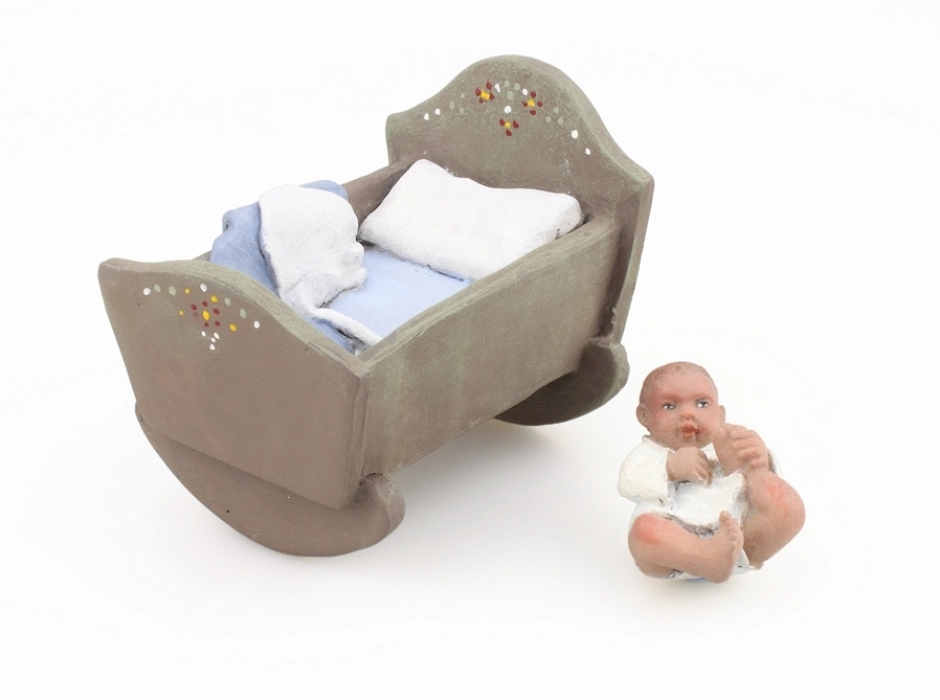 Niño en la cuna (2 piezas) 15-17 cm.