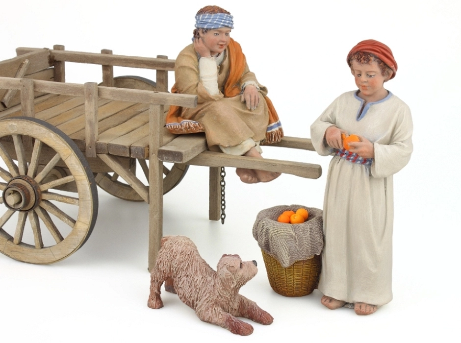 Niño hebreo sentado 17 cm.