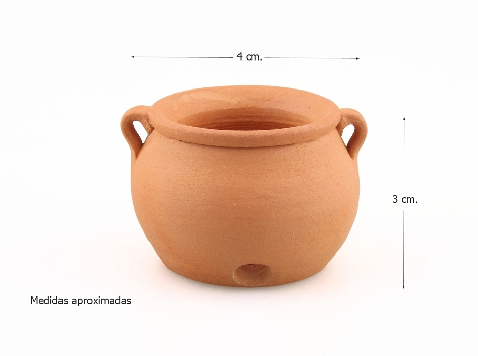 Olla con orificio para efecto olla hirviendo 4 cm.