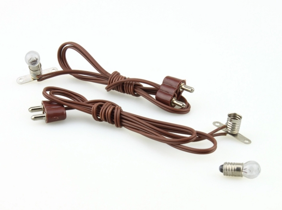 Pack 2 bombillas blancas con portalámparas E5 3,5V.