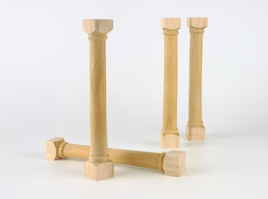 Pack 2 columnas madera torneada 17,5 cm. Pack 2 columnas madera torneada 17,5 cm.
