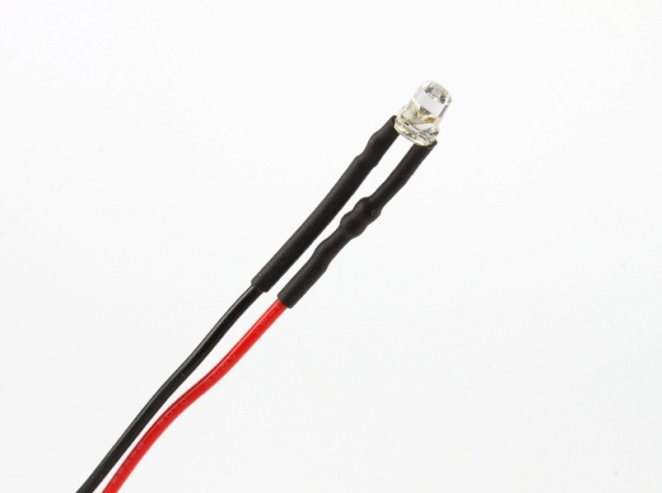 Pack 4 LED rojo 3mm. 12V.