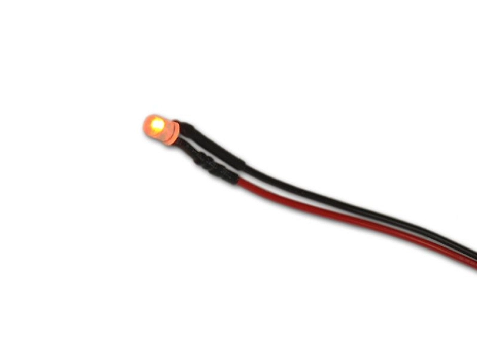 Pack 4 leds naranjas efecto llama 12V.
