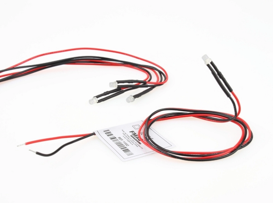 Pack 4 leds rojos efecto llama 12V.