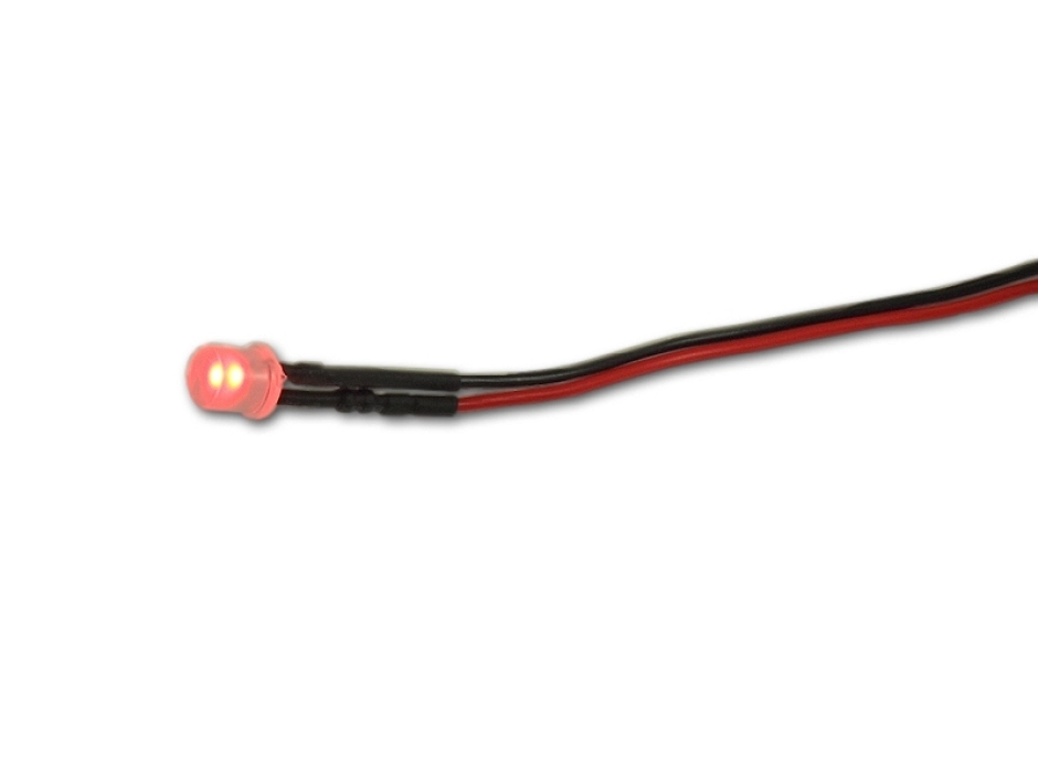 Pack 4 leds rojos efecto llama 12V.