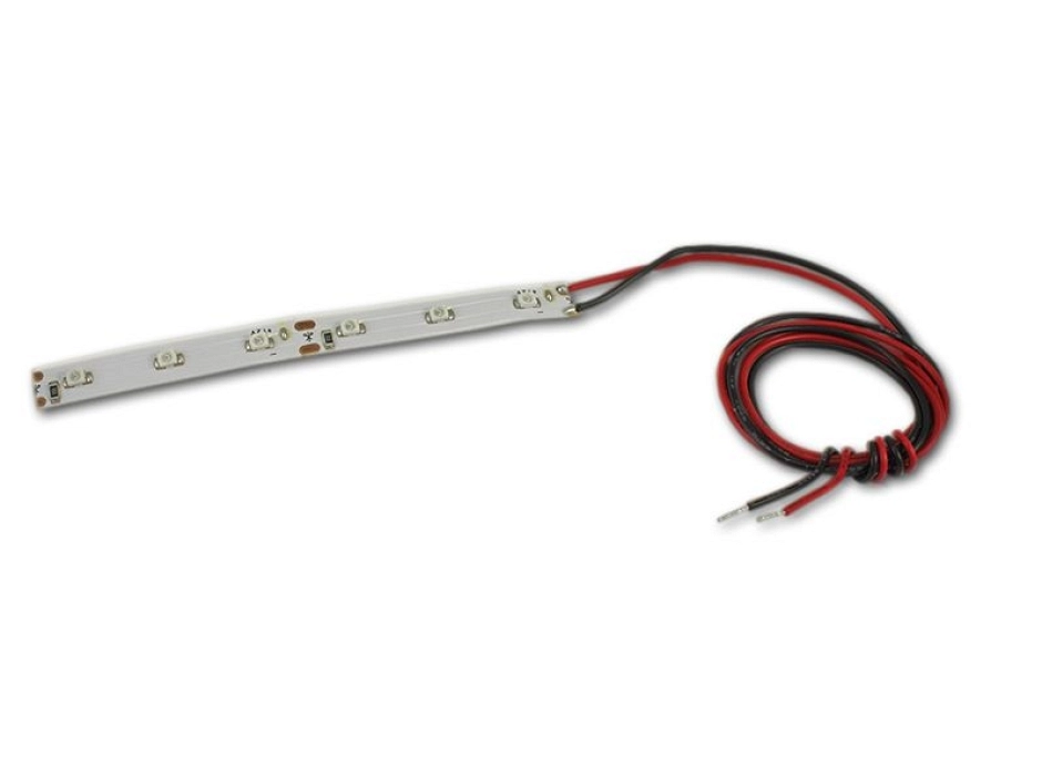 Pack 4 tiras LED (10 cm.) blanco extra cálido 12V. 0,4W