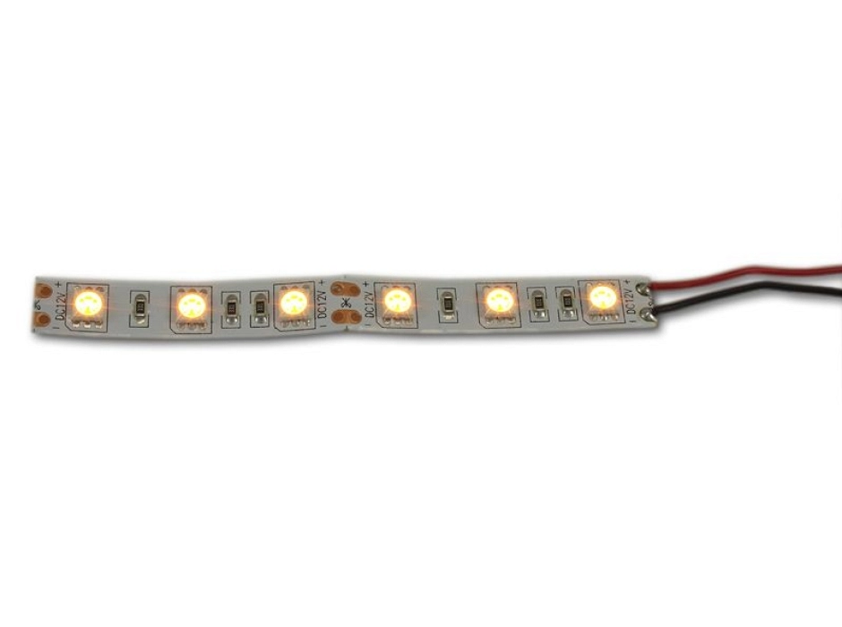 Pack 4 tiras LED (10 cm.) blanco extra cálido 12V. 1,44W