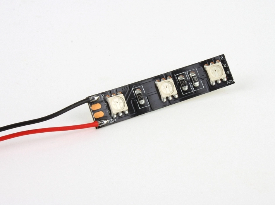 Pack 4 tiras LED profesional (5 cm.) azul 12V.