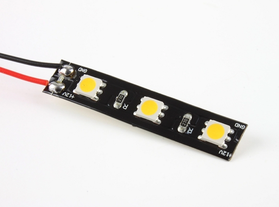 Pack 4 tiras LED profesional (5 cm.) blanco natural 12V.