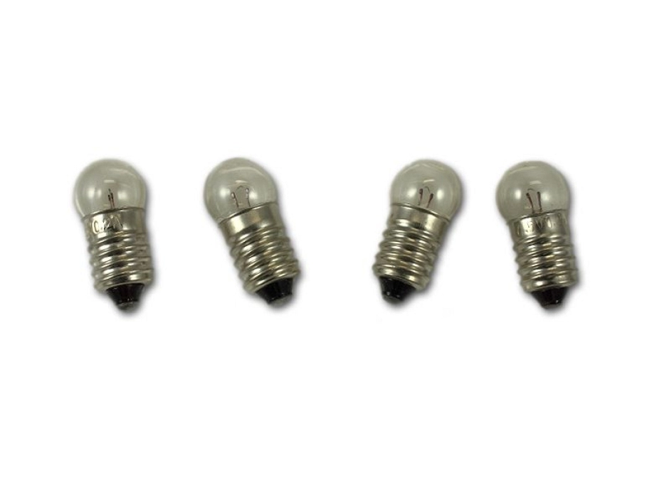 Pack 5 lámparas blancas 3.5V. rosca E10