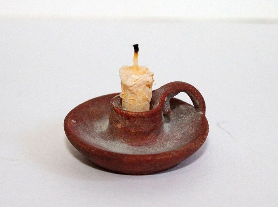 Palmatoria con vela Palmatoria con vela