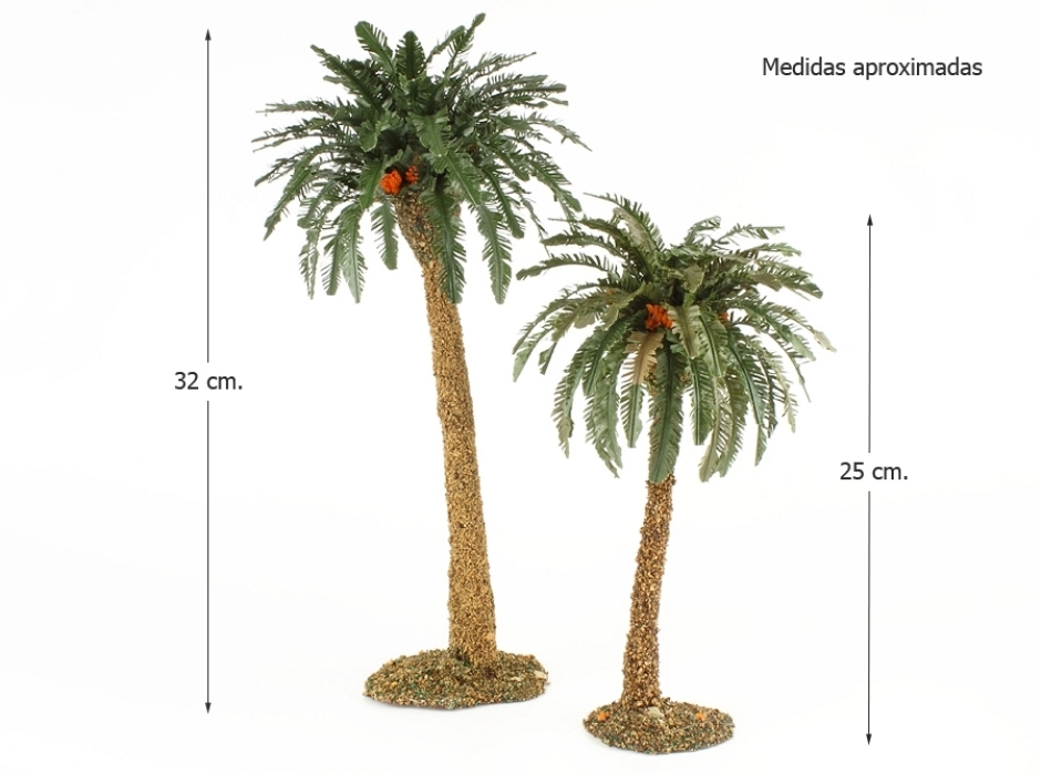 Palmera con tronco texturizado (25 - 32 - 40 cm.)