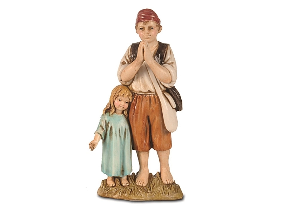 Pareja de niños 12 cm. Pareja de niños 12 cm.
