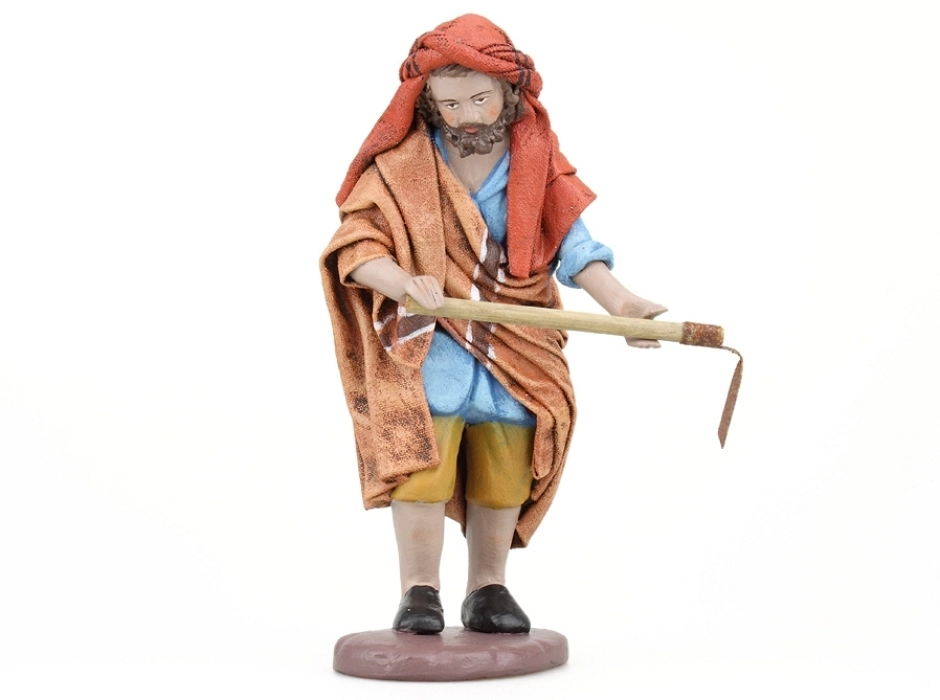 Pastor con azada 14 cm.