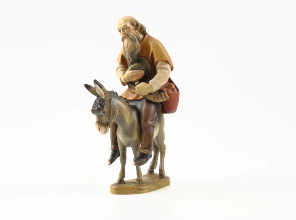 Pastor con burro 13 cm. (2 piezas)