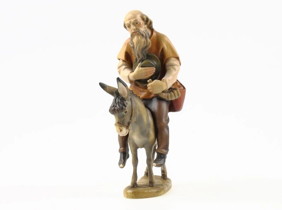 Pastor con burro 13 cm. (2 piezas)