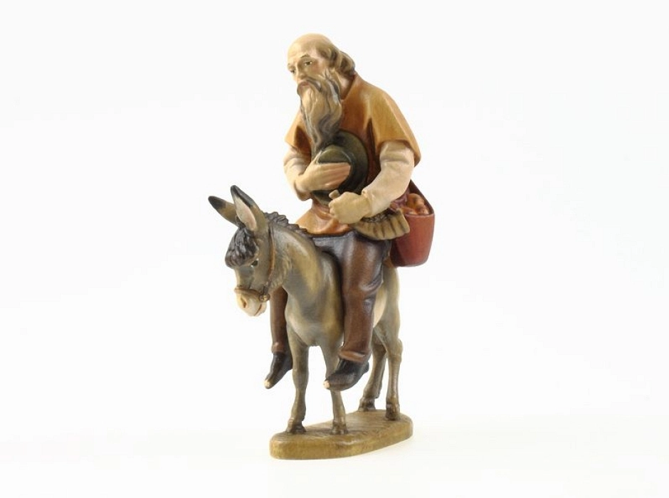 Pastor con burro 13 cm. (2 piezas)
