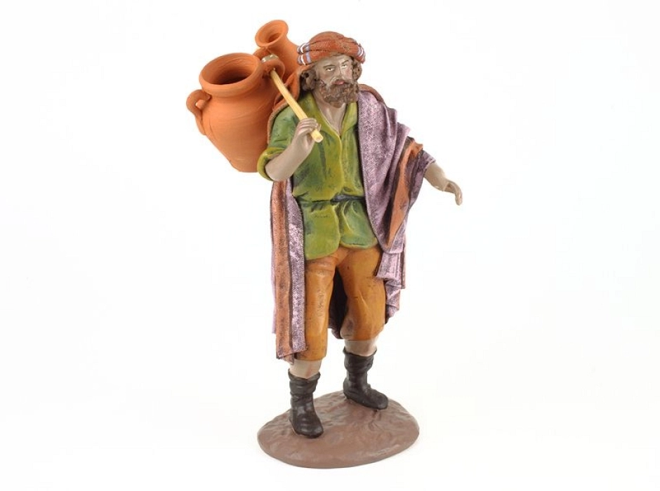 Pastor con cacharros 14 y 17 cm.