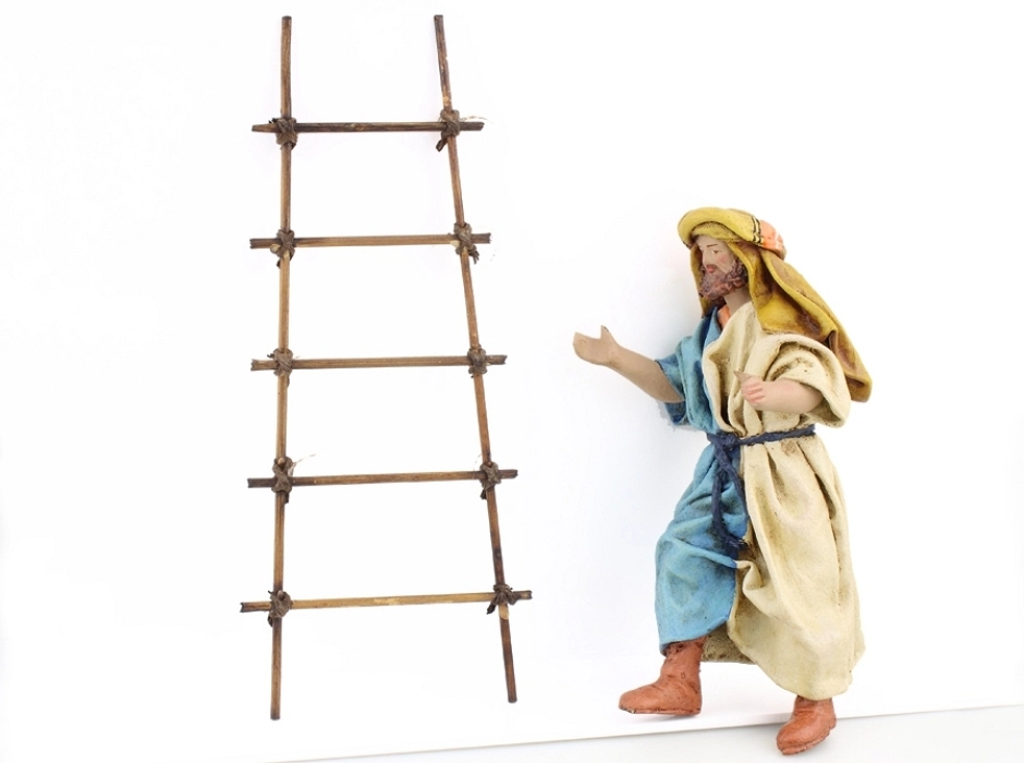 Pastor con escalera 14 cm. (2 piezas)