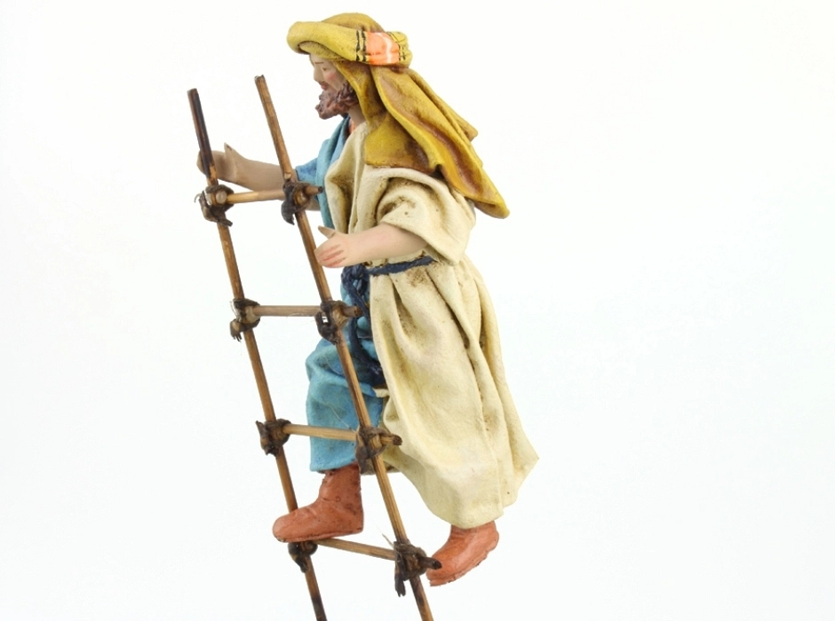 Pastor con escalera 14 cm. (2 piezas)
