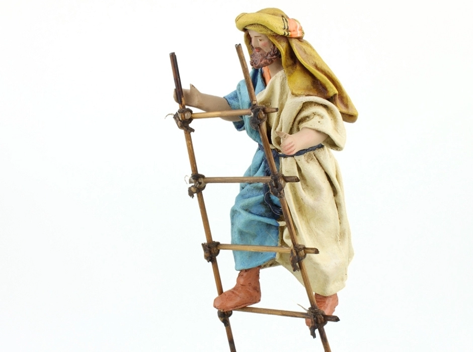 Pastor con escalera 14 cm. (2 piezas)