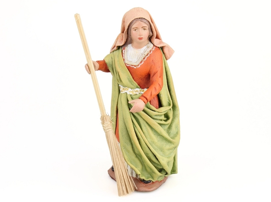 Pastora barriendo 14 cm.