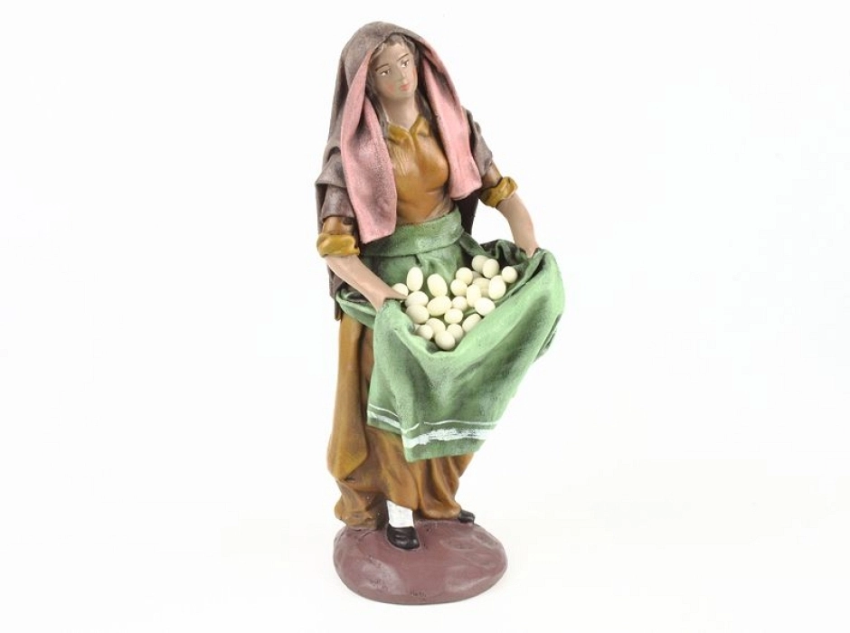 Pastora con huevos 17 cm.