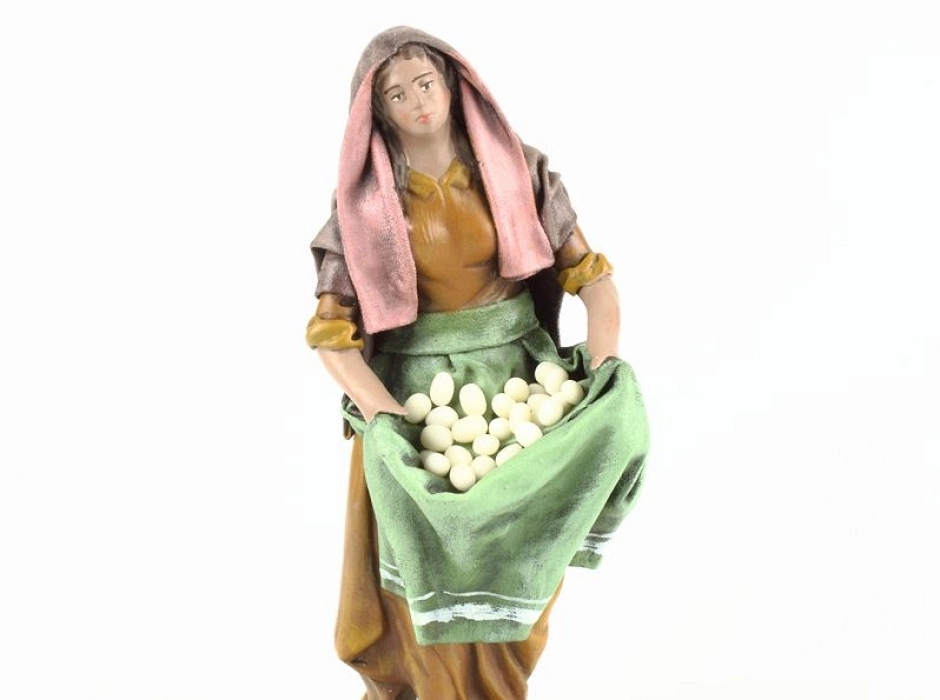 Pastora con huevos 17 cm.