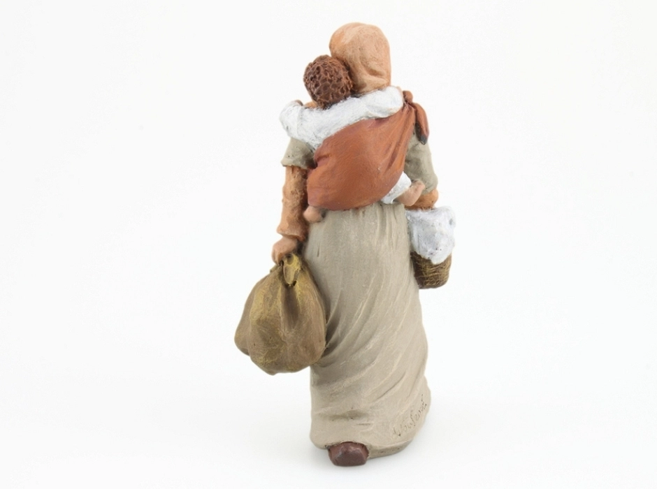 Pastora con niño 12 cm.